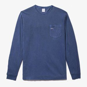 Noah Long Sleeve Pocket Tee in Navy